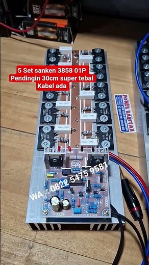 5set sanken 3858 01P Pendingin 30cm super tebal Kabel ada #powerrakitan #shorts #short #fyp #viral