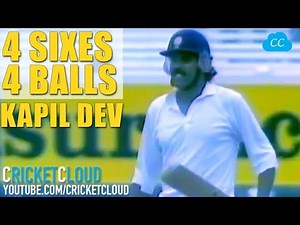 KAPIL DEV's FAMOUS 6 6 6 6 | 4 SIXES from 4 BALLS to Save Follow on | RARE VIDEO!!