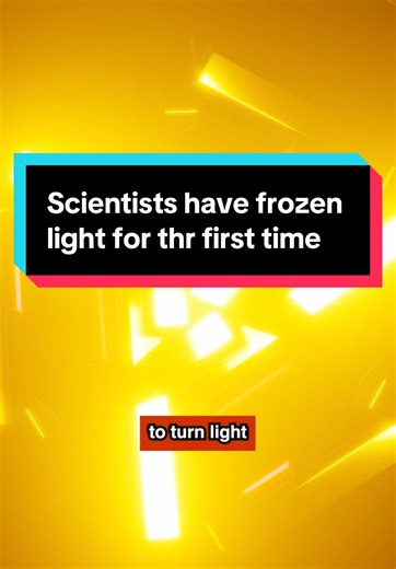 Scientists Freeze Light for the First Time: A Breakthrough