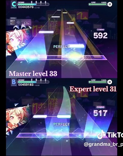 Master and Expert Level Gameplay in Project Sekai