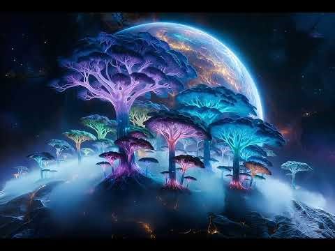 Journey to a Bioluminescent Alien World 🌌 8K Ultra Realistic Sci-Fi Forest [Deep Sleep & Relaxation]