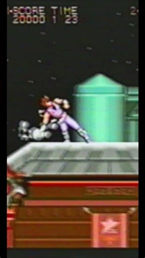 Clip from Capcom CPS promo video - Strider arcade.
