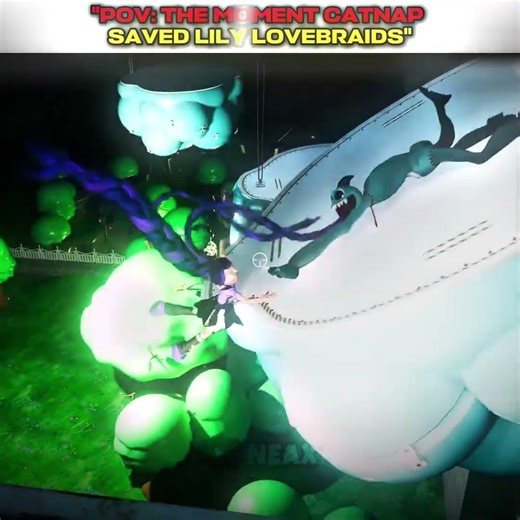 THE MOMENT CATNAP SAVED LILY LOVEBRAIDS ☠️ #poppyplaytime #prototype #shorts