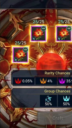 Using The Forge With Epic Discovery Fragments To Craft Relics In RAID Shadow Legends