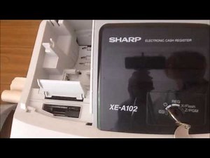 Sharp XE-A102 Cash Register: How to change / replace the batteries?