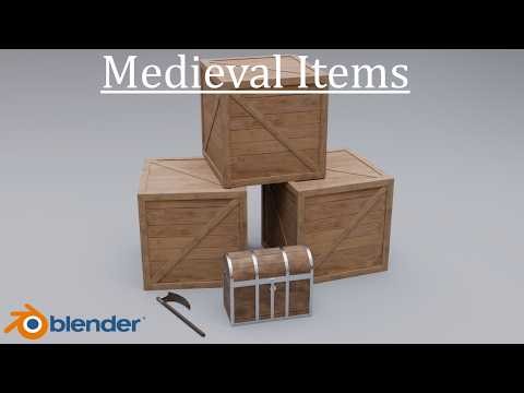 I Made These Medieval Items In Blender!