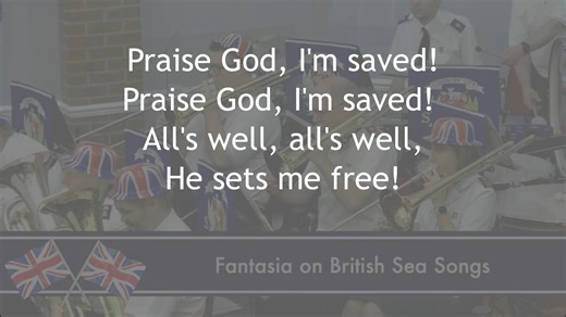 3.1K views · 73 reactions | One of the pieces of music that we will feature at our 'Last night of the remembrance Proms' is 'Fantasia on British Seas Songs'. The msuic features at least two tunes that are in The Salvation Army tune book. Today we use 'The anchor weighed', the chorus of which appears as 'Praise God, I'm saved'. Watch tomorrow to find out the next tune! Better still come along on Saturday evening to hear our full programme. | Coventry City Salvation Army Band | Facebook