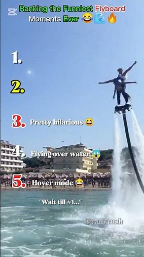 Ranking the Funniest Flyboard Moments Ever 😂🌊🔥#shorts #viral #flyboard #watersports