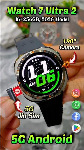 5G Android Watch 7 Ultra 2 | SimCard+LTE 16+256GB Camera #shorts #ytshorts #shortsfeed #viralvideo