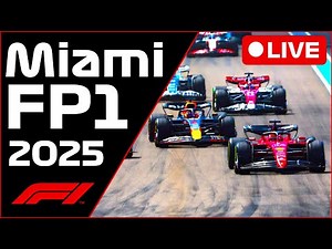 🔴F1 LIVE - Miami GP FP1 - Commentary + Live Timing