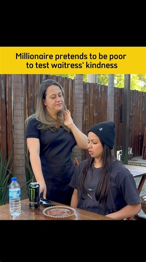 1M views · 21K reactions | Millionaire pretends to be poor to test the waitress' kindness and gets a big surprise ❤️ | Family Tips | Facebook