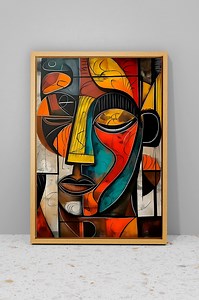 Abstract African Mask Canvas Art: Ethnic Afrocentric Wall Decor - Etsy