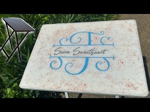 DIY Folding Tray Table | Walmart Table Makeover