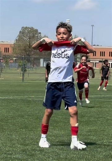 The banger celebration 🔥 #football #babyalex #soccer #dallascup | football