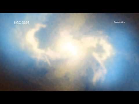 Chandra. NGC 3393 in 60 Seconds (HD 720p)