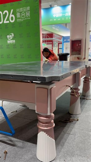 This is how a high-end pool table is made Solid slate Smooth rebound Fully customized #factory #oem