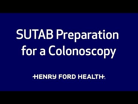 Sutab Preparation for a Colonoscopy