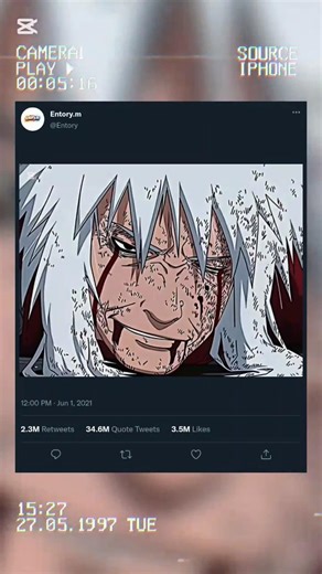 Jiraya death scene 😢 #naruto sad