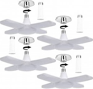 LED Garage Lights, 100W Deformable Led Garage Ceiling Lighting 11000LM E26/E27 Daylight 6000K Super Bright Garage Light Adjustable Garage Light for Garage,Workbench,Barn,Warehouse (3Pack)