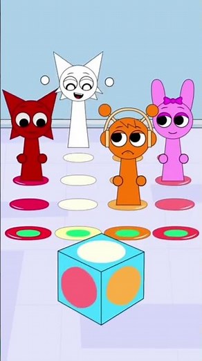 Sprunki Heart-Pounding Dice Game - Oren, Wenda, Pinki, Mroona | 인크레디박스 스프룬키