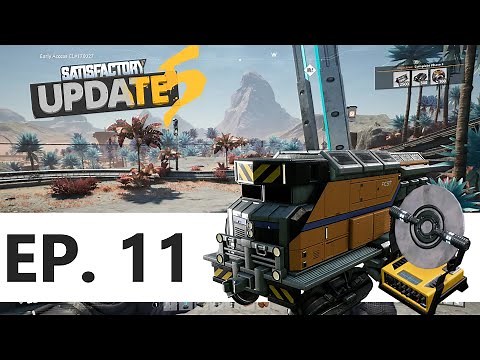 How To Build a Train Network in Satisfactory! - Satisfactory Update 5 Ep.11 (Tutorial / Guide / LP)