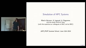 Simulation of HPC systems part 1 | Canal U