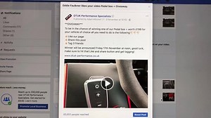 1.3K views · 11 reactions | Pedal Box Plus Competition Draw! Thank you for all entrants and congratulations to the winner. If you weren’t fortunate enough to win but are interested in the pedal box make sure you take advantage of the discount code available at the end of the video! Best regards The DTUK Team | DTUK Performance Specialists | Facebook