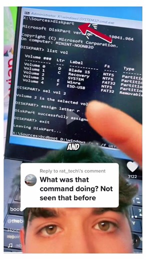 boot repair command #tips #windows #help #fyp #ifixit #fblifestyle #repair To stay updated with accurate and official content, please visit and follow the original pages through the link below: 👉 https://www.facebook.com/share/1DEHqryc3n/?mibextid=wwXIfr | TechSupport