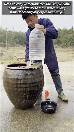 Smart Way To Move Water With This Simple Bottle