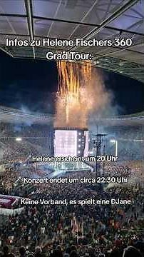 Die wichtigsten Infos zu Helene Fischers 360 Grad Tour #helenefischer #360gradtour