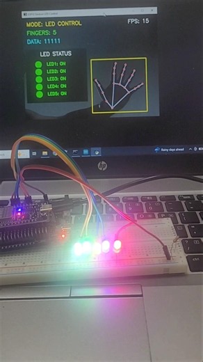 Your hand is the new remote control #esp32 #diy #tech #arduino #electronicsprojects
