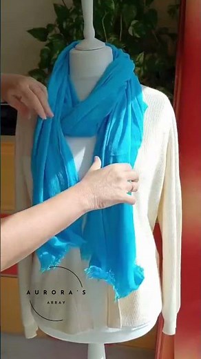Oversized Lightweight Blue Scarf | Easy Everyday Style ✨ Aurora’s Array