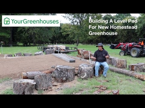 Building A Level Pad For New Homestead Greenhouse On Savvy Organics Farm Using Yanmar T235 Tractor