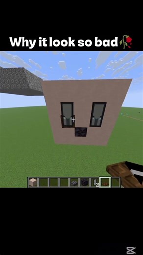 Building a villager face speedrun #minecraft #shorts