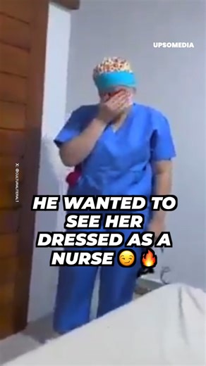 They wanted to spark things up in their relationship, so he asked his wife to dress up as a nurse, but… she did something very different from what he had in mind 😅😂. | Boys playroom