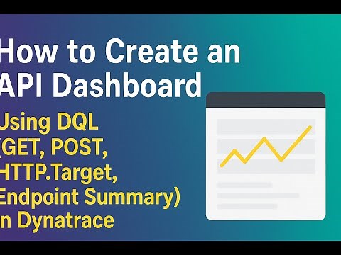 "How to Create an API Dashboard Using DQL (GET, POST, HTTP.Target, Endpoint Summary) in Dynatrace"
