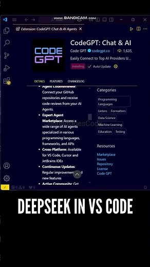 🥰🥰 Use DeepSeek R1 in Visual Studio Code without Ollama #vscode #coding #ollama #deepseek #js