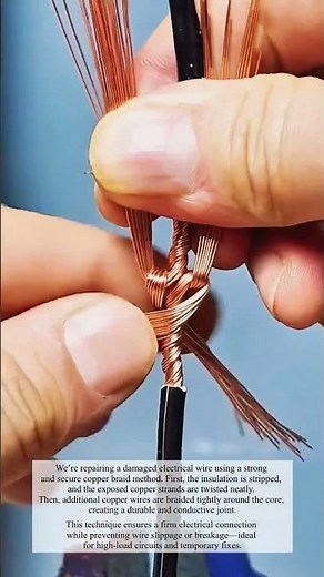 Strong Wire Repair with Copper! #engineering #work