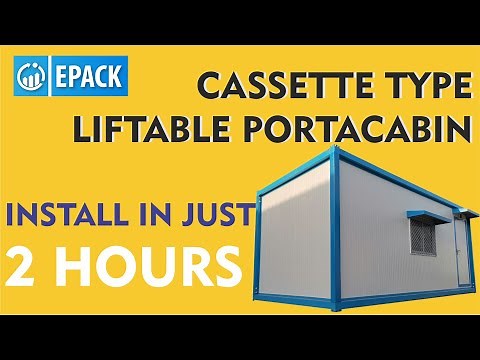 Porta Cabin Installation Process | Liftable Portable Cabins by EPACK Prefab