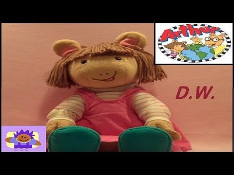 1998 PBS Arthur Actimates Interactive Talking D.W. Plush By Microsoft Corp.