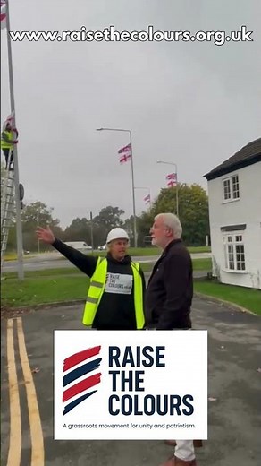 Proud British Grandad Thanking The Boys For Raising The Colours in Wythall