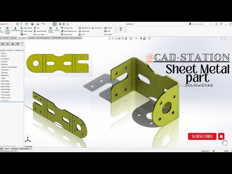 Sheet metal part in SOLIDWORKS
