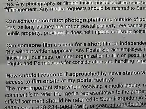USPS Internal Memo on Poster 7