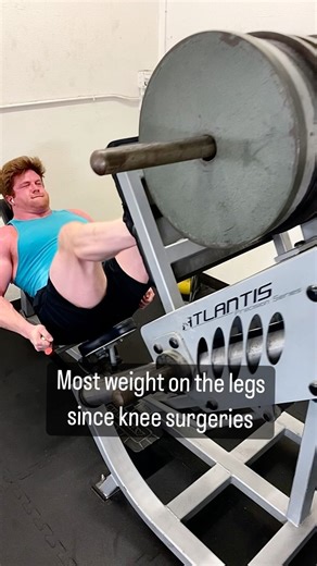 7 plates x 13 for leg press. I was hitting 11-12 plates on this machine pre-injury so I'm happy I can do this without pain. Legs are starting to wake up again. Hit some Bulgarian split squats (I should really enjoy these more given that I'm 25% Bulgarian) and belt squats as well. | Gingercules