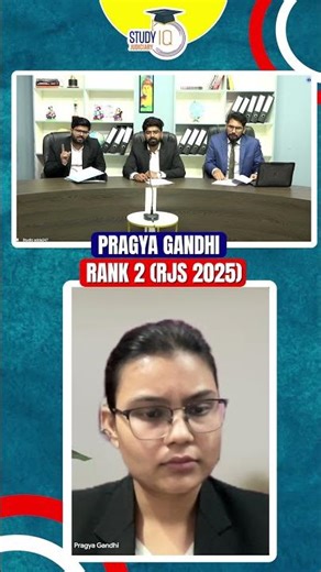 RJS Rank 2 Mock Interview | IGP Program | StudyIQ Judiciary #ytshorts