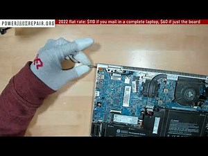 How to fix repair a broken HP Elitebook motherboard crack on board no power up near the dc jack