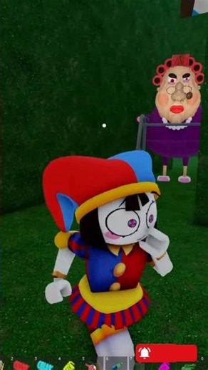 POMNI ESCAPES EVIL GRANDMA IN THE GARDEN! 🌳😱 (Roblox Obby)