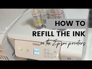 How to Refill the Ink on the Epson Eco Tank Printer