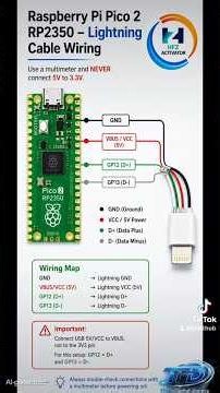 To wire your Raspberry Pi Pico 2 (RP2350) for iPhone activation #tfastdigitalagency #pico2 #icloud