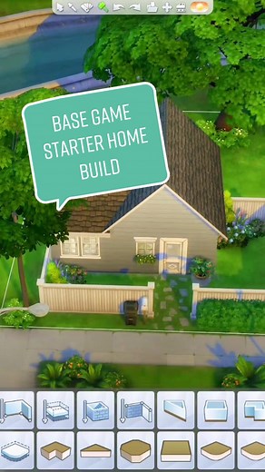 Easy build idea for your next starter #thesims4 #sims4build #basegame #starterhome #sims4buildingtips #simstok #fyp